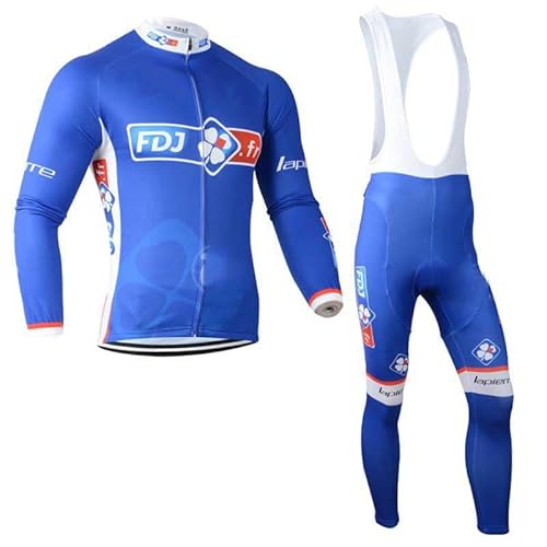 assocauicy Radtrikot Herren Langarm Set,Fahrradtrikot Herren Winter Herbst WäRmend,Rennrad Trikot Geeignet FüR Outdoor-Radfahren von assocauicy