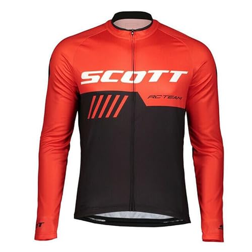 assocauicy Radtrikot Herren Langarm Winter,Fahrrad Trikots Windschutz Mit Fleece Atmungsaktiv Und Schnell Trocken mit Taschen von assocauicy