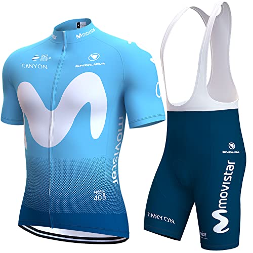 assocauicy Rennrad Trikot Herren Set,Atmungsaktiv Und Schnelltrocknend Herren-Radtrikot Radhosen Für Männer Mit 3D-Gel-Pads von assocauicy