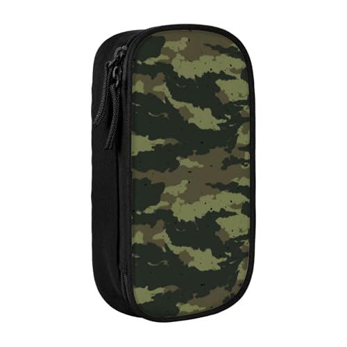 avlyn Camouflage-Federmäppchen, großes Fassungsvermögen, Stifttasche, Make-up-Tasche für Mädchen, Jungen, Erwachsene, Schule, Büro und Reisen, Schwarz , Einheitsgröße, Schulranzen von avlyn