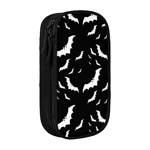 avlyn Halloween Federmäppchen fliegende Fledermäppchen Große Kapazität Federmäppchen Stifttasche Make-up-Tasche für Mädchen Jungen Erwachsene Schule Büro und Reisen, Schwarz , Einheitsgröße, von avlyn