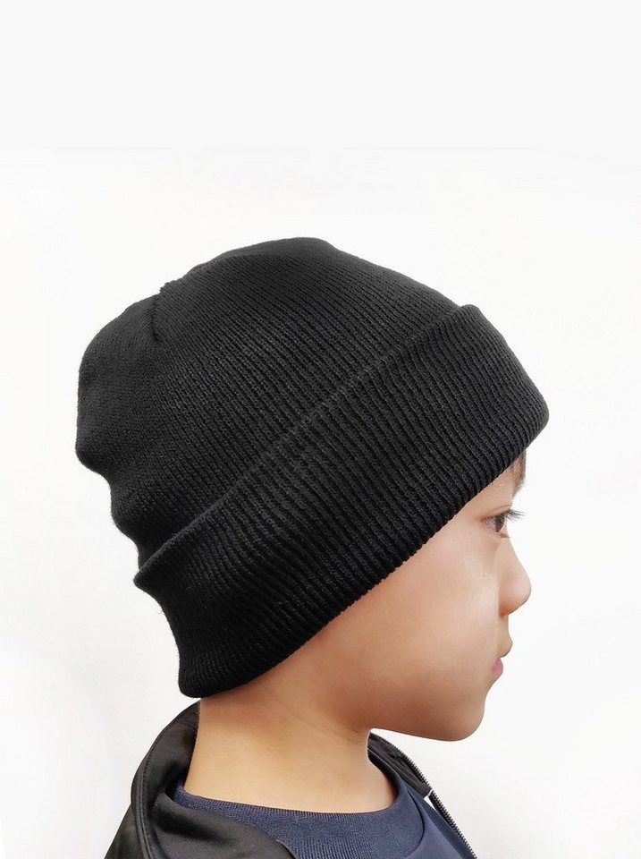 axy Beanie Kinder Winter Strickmütze Beanie Wintermütze Mütze 1-5 Jahren Kindermütze für Jungen Mädchen Kleinkind Unisex Unifarbe von axy