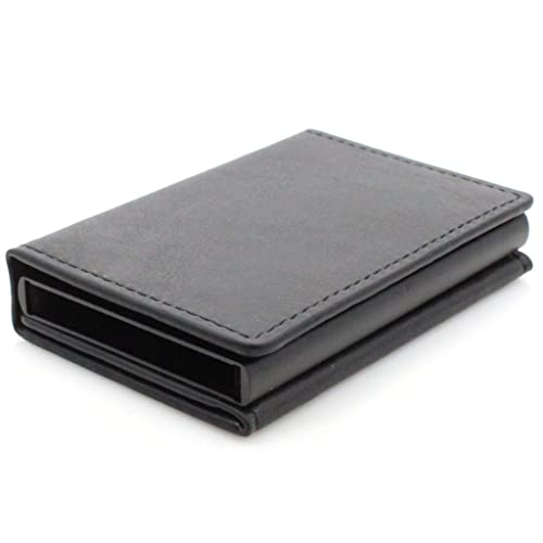 ayados Slim Wallet Geldbörse Herren klein Mini Geldbeutel Damen Portmonee Kartenetui Kredit EC Karten Portemonnaie Kreditkartenetui (Schwarz K9141) von ayados