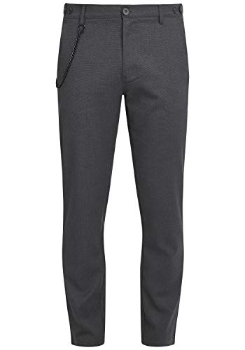 Blend Pinus Herren Chino Hose Stoffhose Tapered Fit mit Kette, Größe:W33/34, Farbe:Charcoal Mix (200278) von b BLEND