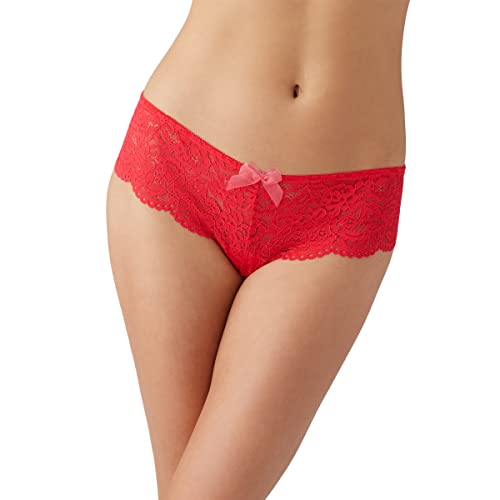 b.tempt'd Damen Ciao Bella Tanga Panty Unterwäsche im Bikini-Stil, Durchsichtig, Hibiskus, M von b.tempt'd