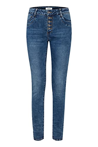 b.young BXKAILY Jeans NO Damen Jeans Denim Hose 5-Poket-Style Baumwolle mit Stretch Skinny Fit, Größe:38, Farbe:Blue (80032) von b.young