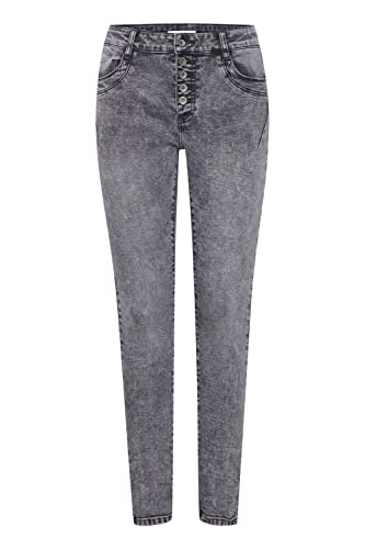 b.young BXKAILY Jeans NO Damen Jeans Denim Hose 5-Poket-Style Baumwolle mit Stretch Skinny Fit, Größe:44, Farbe:Mid Grey Denim (200464) von b.young