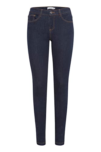 b.young BYLola Luni Damen Jeans Denim Hose Baumwolle mit Stretch Slim Fit 5-Pocket-Hose, Größe:32/30, Farbe:Dark Blue Denim (200462) von b.young