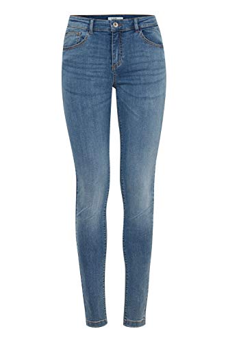 b.young BYLola Luni Damen Jeans Denim Hose Baumwolle mit Stretch Slim Fit 5-Pocket-Hose, Größe:34/32, Farbe:Light Blue (80939) von b.young