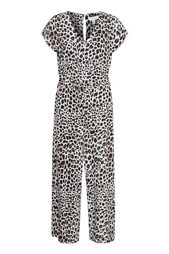 b.young BYMMMJOELLA Damen Jumpsuit Overall Einteiler V-Ausschnitt regular fit, Größe:42, Farbe:Black Leo Mix (202956) von b.young