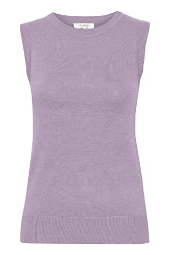 b.young BYMMPIMBA1 Oneck TOP - 20812783 Damen Pullunder Strickpullover Pullover Shirt, Größe:S, Farbe:Purple Rose Melange (1537161) von b.young