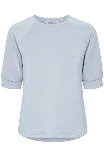 b.young BYPUSTI Damen T-Shirt Kurzarm Shirt Rundhalsausschnitt mit Raglanärmeln Regular Fit, Größe:XL, Farbe:Kentucky Blue (153915) von b.young