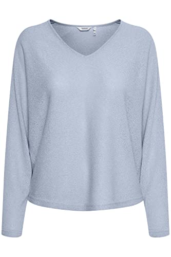 b.young BYSIF V Neck PULLOVERDamen Strickpullover Feinstrick Pullover mit V-Ausschnitt Regular-Fit, Größe:L, Farbe:Kentucky Blue (153915) von b.young