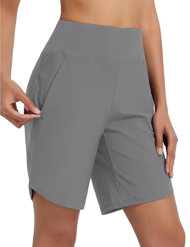 baleaf Damen 9" Badeshorts lang Schwimmen Boardshorts Reißverschlusstaschen Badehose Schnell Trocknend Schwimmhose UPF50+ UVA Bermudashorts Knielang Grau S baleaf Damen 9" Badeshorts lang Schwimmen Boardshorts Reißverschlusstaschen Badehose Schnell Trocknend Schwimmhose UPF50+ UVA Bermudashorts Knielang Grau S von baleaf