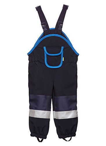 be baby! Softshell-Matschhose Premium für Kleinkinder leicht gefüttert, (Wassersäule: 10.000 mm), dunkelblau, Gr. 80-86 von be baby!