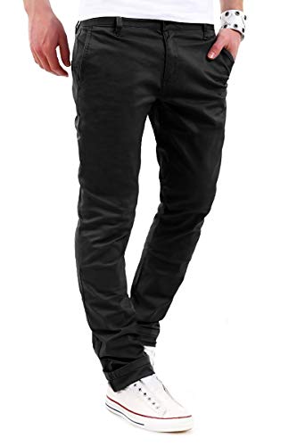behype. Herren Basic Chino Jeans-Hose Stretch Regular Slim-Fit 80-0310,Schwarz,33W / 34L behype. Herren Basic Chino Jeans-Hose Stretch Regular Slim-Fit 80-0310,Schwarz,33W / 34L von behype.