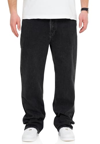 behype. Herren Jeans Loose-Fit Jeanshose 100% Baumwolle Denim Baggy Hose Used Look Men's DC_JN-248-Washed Black-W36 behype. Herren Jeans Loose-Fit Jeanshose 100% Baumwolle Denim Baggy Hose Used Look Men's DC_JN-248-Washed Black-W36 von behype.