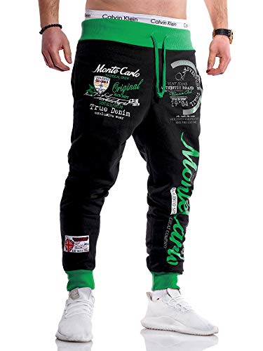 behype. Herren Lange Trainingshose Jogging-Hose Sport-Hose Monte Carlo 60-5029 Schwarz-Grün S behype. Herren Lange Trainingshose Jogging-Hose Sport-Hose Monte Carlo 60-5029 Schwarz-Grün S von behype.