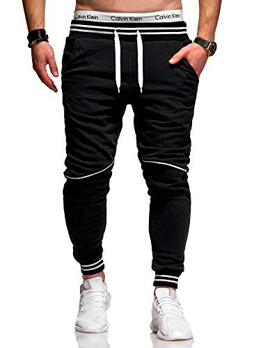 behype. Herren Lange Trainingshose Jogging-Hose Sporthose 60-52 Schwarz M behype. Herren Lange Trainingshose Jogging-Hose Sporthose 60-52 Schwarz M von behype.