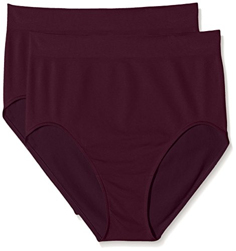 belly cloud Damen Basic Seamless Taillenslip mit Skinlife Taillenmieder, Violett (Aubergine 847), 44 (Herstellergröße: L) (2er Pack) von belly cloud