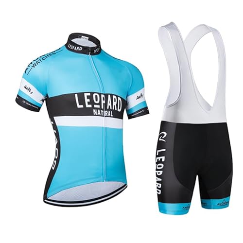 beyleaycau Herren Kurzarm Fahrradtrikot Sets Sommer Schnelltrocken Atmungsaktive Fahrradshirt und Trägershorts Maßgeschneiderte Pro-Team Fahrradausrüstung von beyleaycau