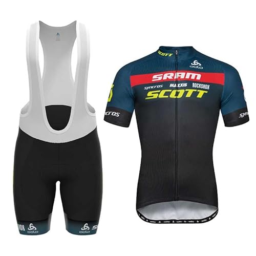 beyleaycau Herren Kurzarm Fahrradtrikot Sets Sommer Schnelltrocken Atmungsaktive Fahrradshirt und Trägershorts Maßgeschneiderte Pro-Team Fahrradausrüstung von beyleaycau