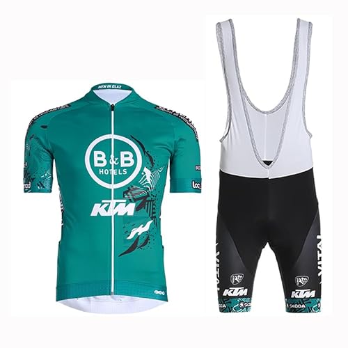 beyleaycau Maßgeschneiderte Pro-Team Herren Radfahren Sets Sommer Radfahren Kurzarm Trikot und Trägershorts Schnelltrocken Atmungsaktiv von beyleaycau