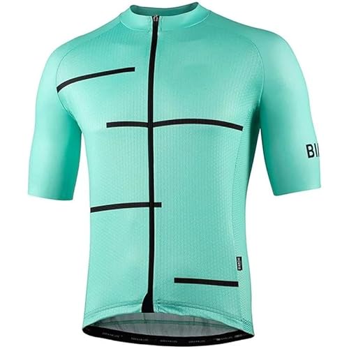 beyleaycau radtrikot Herren Kurzarm Summer，Atmungsaktiver Durchgehender Reißverschluss Fahrradtrikot für Sommer Outdoor-Radfahren von beyleaycau