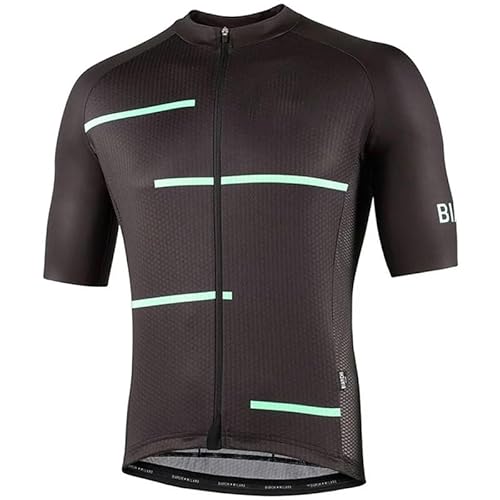 beyleaycau radtrikot Herren Kurzarm Summer，Atmungsaktiver Durchgehender Reißverschluss Fahrradtrikot für Sommer Outdoor-Radfahren von beyleaycau