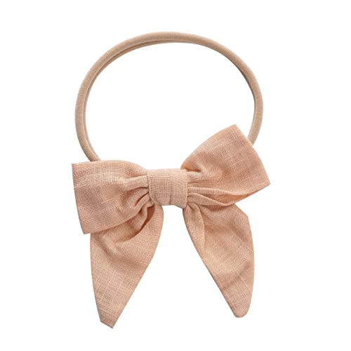 Braut Stirnband Kleinkind Baby Mädchen einfarbig Stirnband Bowknot elastisches Haarband für Kleinkinder Head Bands (Khaki, One Size) von biJerou