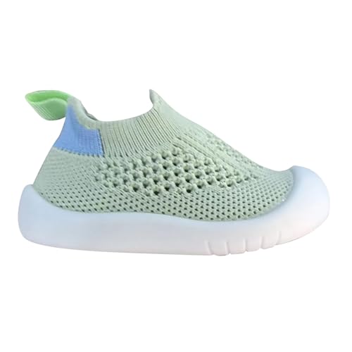 biJerou Baby-Kleinkindschuhe, Sommersandalen für Herren und Damen, weiche Sohle, atmungsaktive Mesh-Schuhe für, Babyschuhe für 1 bis 3 Gummistiefel Mädchen (Green, 24 Toddler) von biJerou