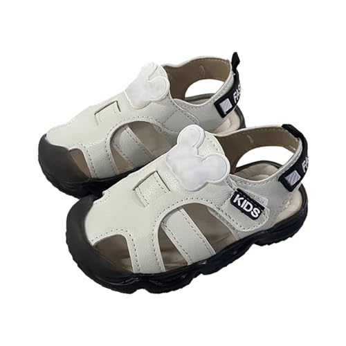 biJerou Badesandalen Leuchtende Schuhe LED Leuchtende Sportschuhe Freizeitschuhe Atmungsaktive Baby-Kinderschuhe Hohe Sneaker Herren (Beige, 20) von biJerou