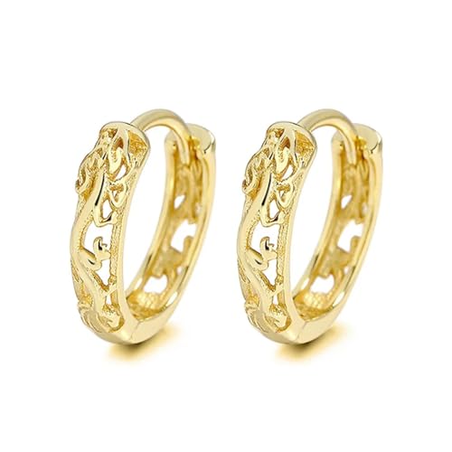 Ohrringe Ohrstecker Damen Schmuck Earrings Frauen Einfache Creolen Für Mädchen Hochzeitsfeier Gold von bicup