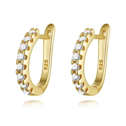 Ohrringe Ohrstecker Damen Schmuck Earrings Creolen Für Damen Dame Hochzeitsfeier Gold-Weiß von bicup