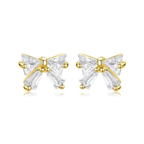 Ohrringe Ohrstecker Damen Schmuck Earrings Ohrring Bowknot Ohrstecker Für Frauen Hochzeit Gold von bicup