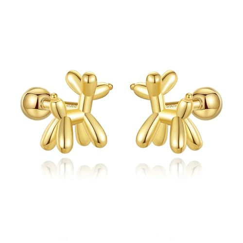 Ohrringe Ohrstecker Damen Schmuck Earrings Süße Tier Hund Ohrstecker Für Frauen Hochzeitsfeier Gold von bicup