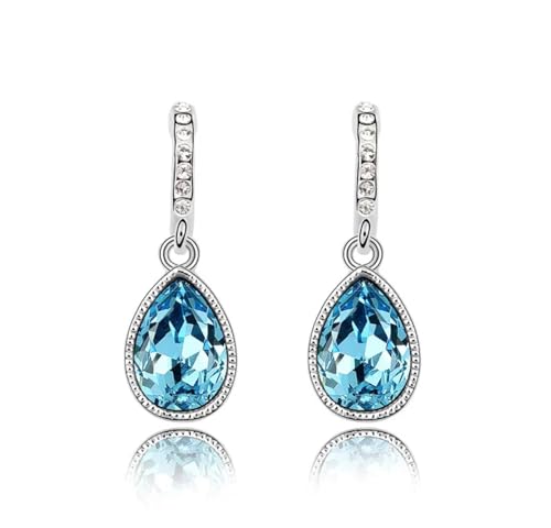 Ohrringe Ohrstecker Damen Schmuck Earringsohrringe Frauen Mädchen Accessoires Party Mi Ozeanblau von bicup