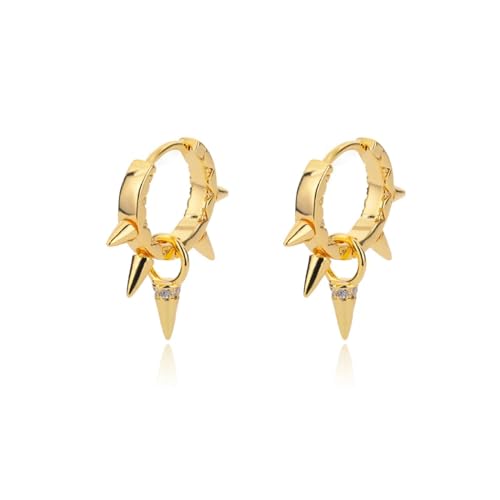 Ohrringe Ohrstecker Damen Schmuck Earrings Creolen Für Frauen Ohrringe Ohrringe Ohrring Gothic Accessoires Gold-Farbe von bicup