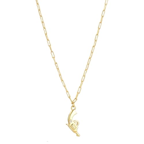 bicup Halskette Ketten Schmuck Herren Frauen Anhänger Necklace Rock Punk Anhänger Kette Halskette Für Frauen Hochzeit Gold von bicup