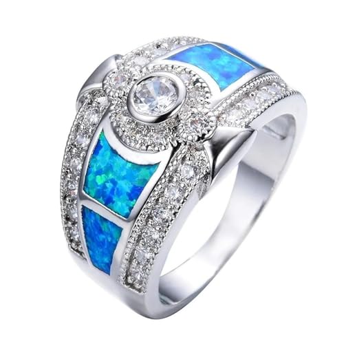 bicup Ring Ringe Damen Bijouterie Herren Frauen Ringe Klassische Hochzeit Verlobungsringe Für Frauen Jubiläum Accessoires 13 Blau von bicup