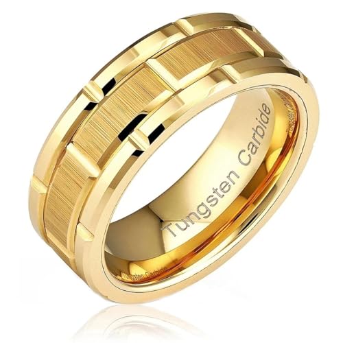 bicup Ring Ringe Damen Bijouterie Herren Männer Ringe Einfache Hochzeit Verlobung Männer Ringe Accessoires 10 Gold von bicup