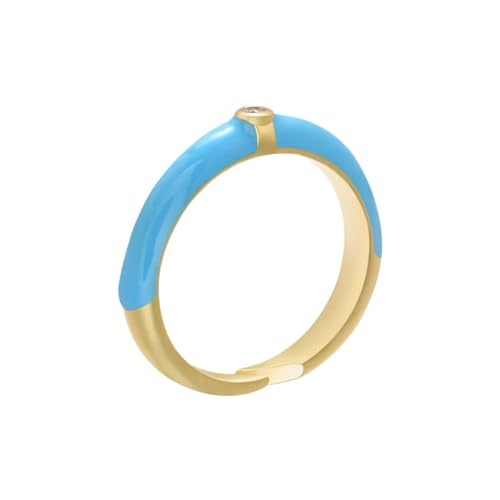 bicup Ring Ringe Damen Bijouterie Herren Ringe Für Damen Multiclolor Verstellbare Damen Für Party Blau von bicup