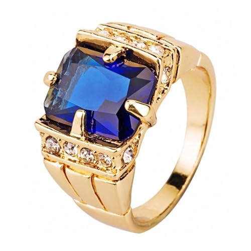 bicup Ring Ringe Damen Bijouterie Herren Vintage Männer Ringe Hochzeit Verlobungsfeier Für Männer Accessoires 10 Blau von bicup