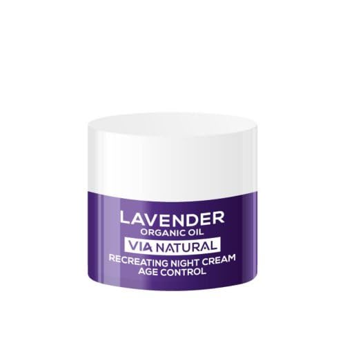 Biofresh cosmetics Via Natural Lavendel nachtcreme gesicht mit lavendelöl, kreatin, jojobaöl, gesichtscreme damen, gesichtspflege, feuchtigkeitscreme gesicht 50ml von biofresh cosmetics