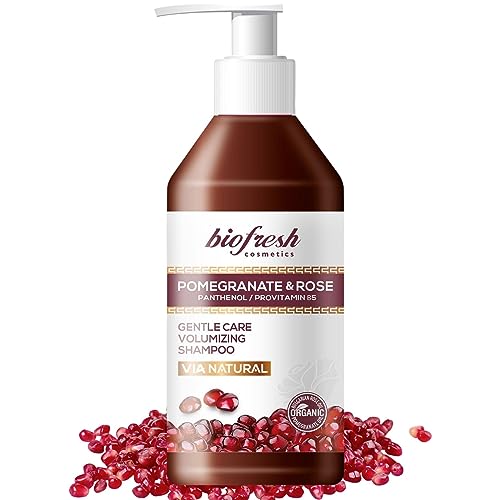 Biofresh cosmetics Via Natural mizellen shampoo für sehr trockenes haar mit granatapfel, rosenwasser, panthenol, haarpflege, shampoo für Männer und Damen, volumenshampoo 250ml von biofresh cosmetics