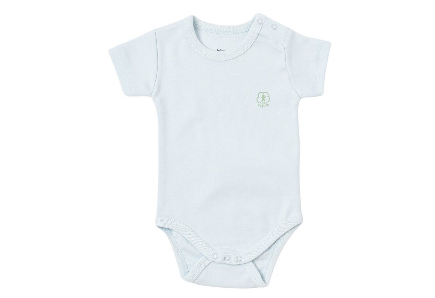 biorganic Kurzarmbody Basic Nature für Jungen und Mädchen, Unisex, Baby Body (1-tlg) Kurzarm, 100% Bio-Baumwolle, GOTS-zert., mit praktischen Druckknöpfen von biorganic