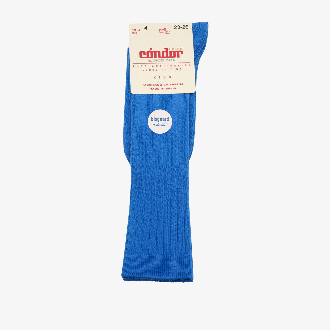 bisgaard x Cóndor cotton rib knee high socks eletric blue - 3-4Y von bis-kids