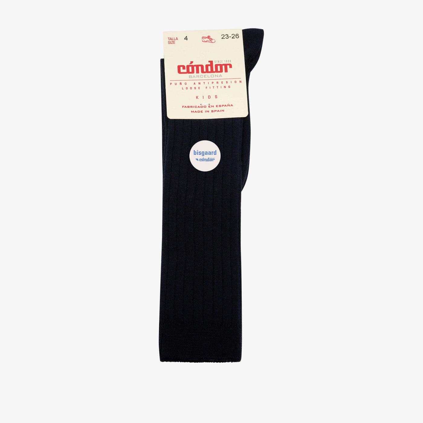 bisgaard x Cóndor cotton rib knee high socks navy - 3-4Y von bis-kids