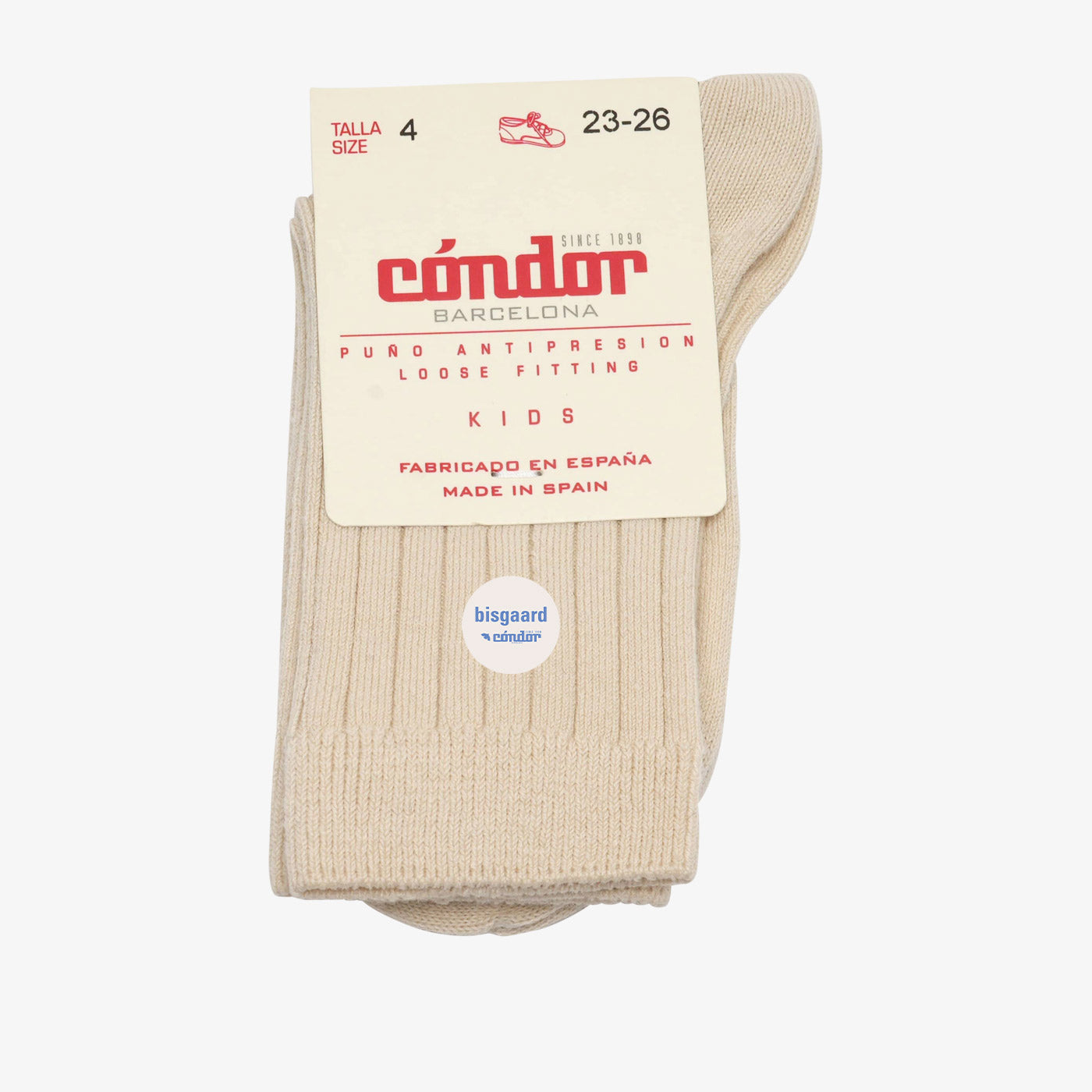 bisgaard x Cóndor cotton rib short socks lino - 1-2Y von bis-kids