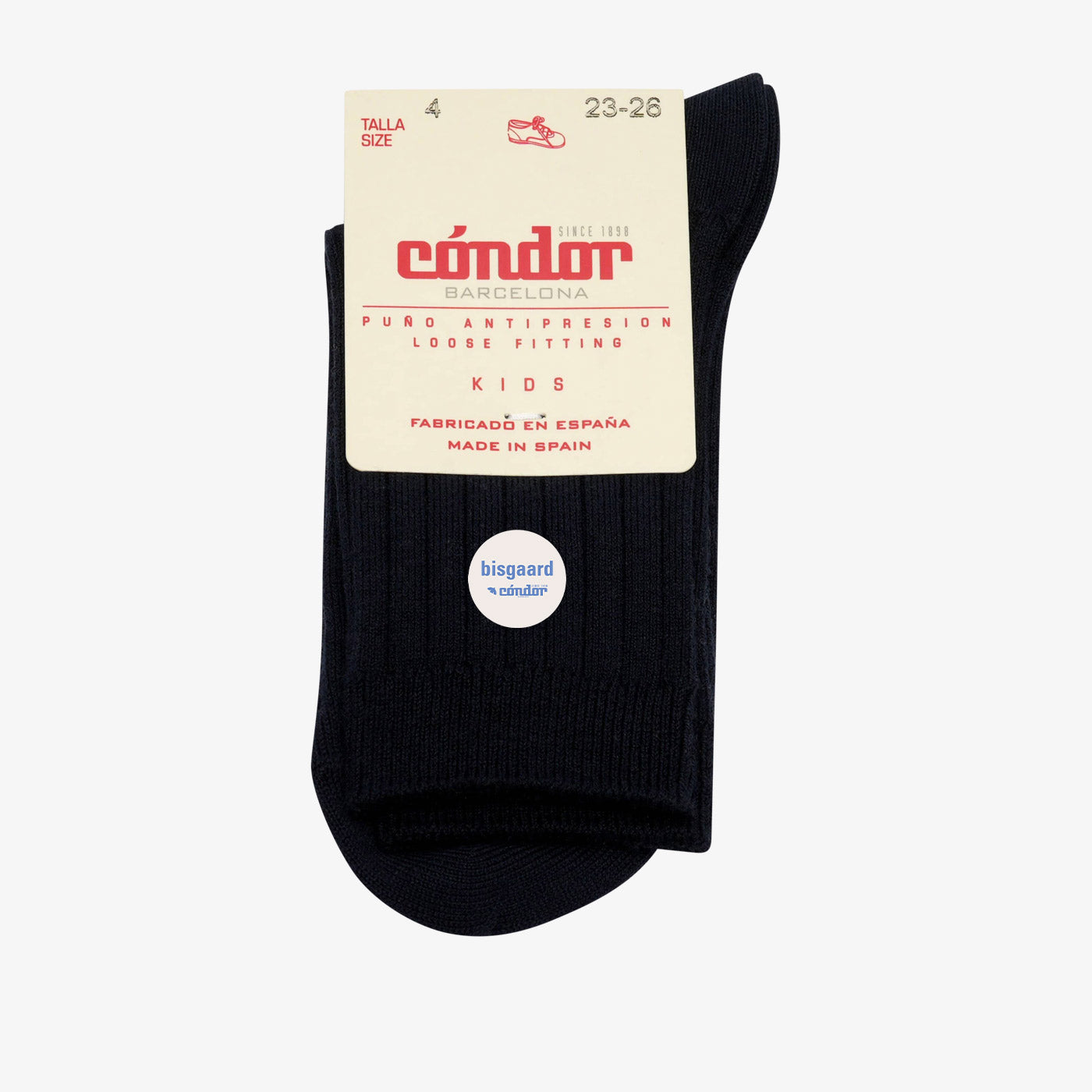 bisgaard x Cóndor cotton rib short socks navy - 1-2Y von bis-kids